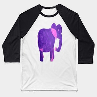 Purple Elephant Baseball T-Shirt